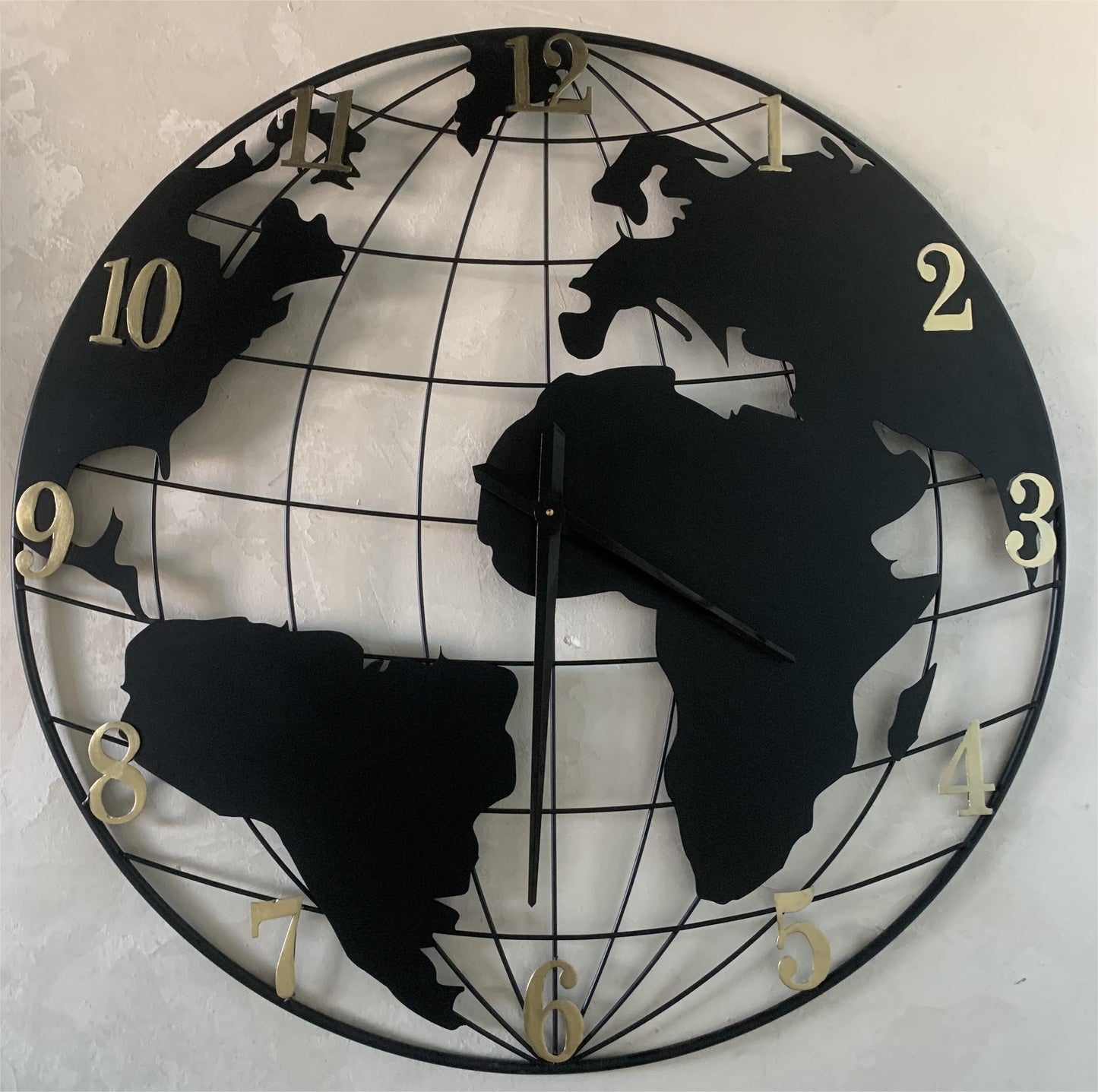 World Map Wall Clock