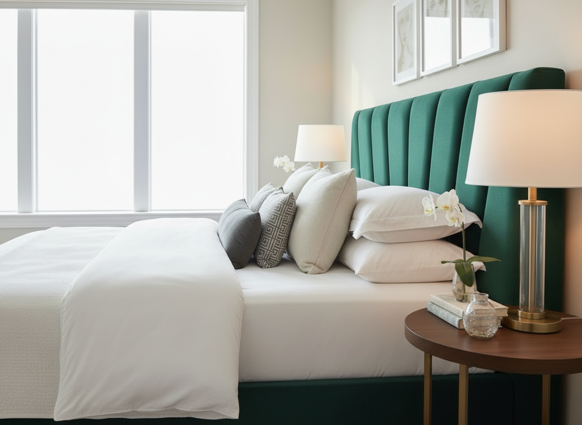 Asus Headboard - Emerald Green