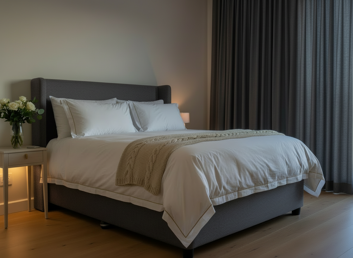 Charcoal bedroom lifestyle image