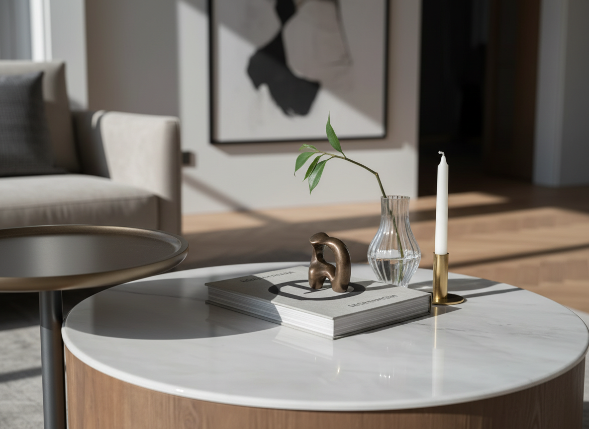 Coffee table - close-up detail
