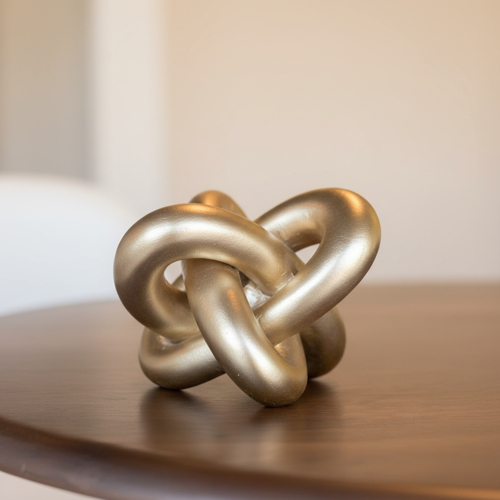 Gold Knot Ornament Focus