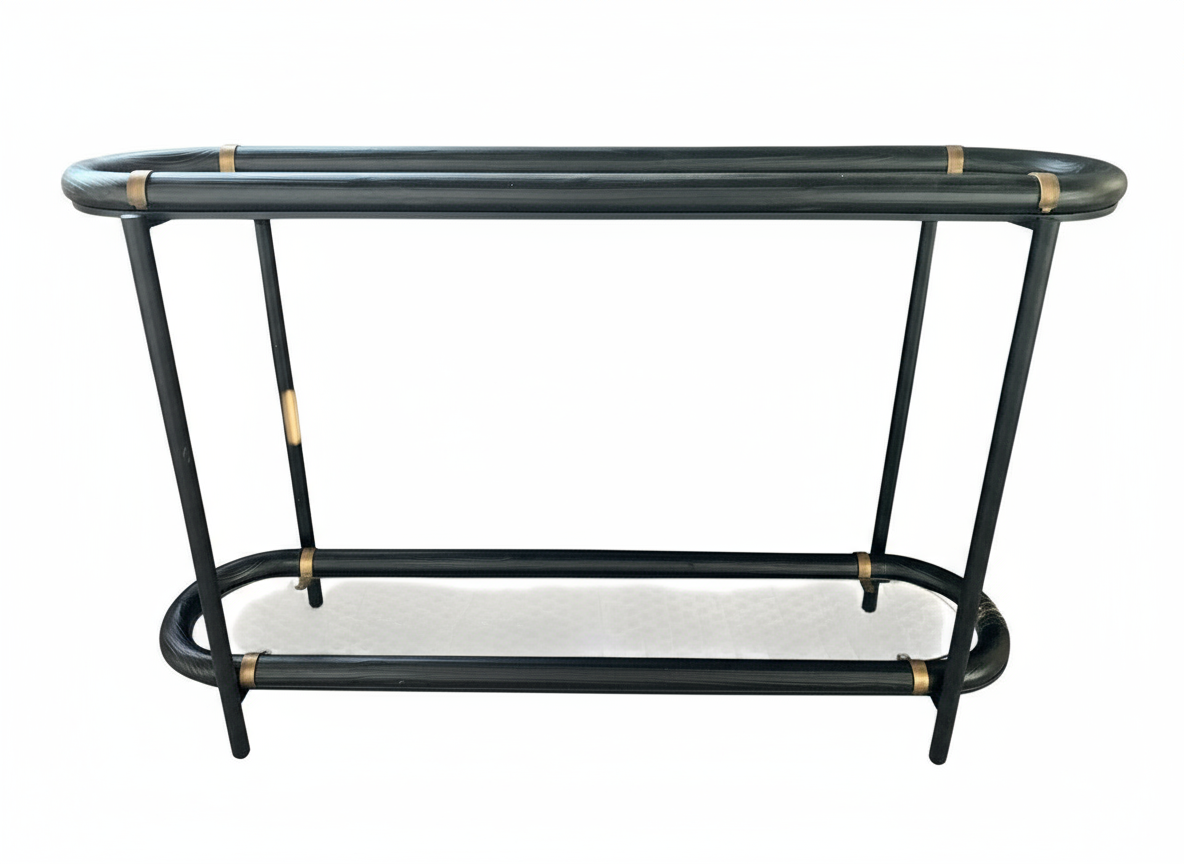 Darcy Console Table - Modern Glass Top