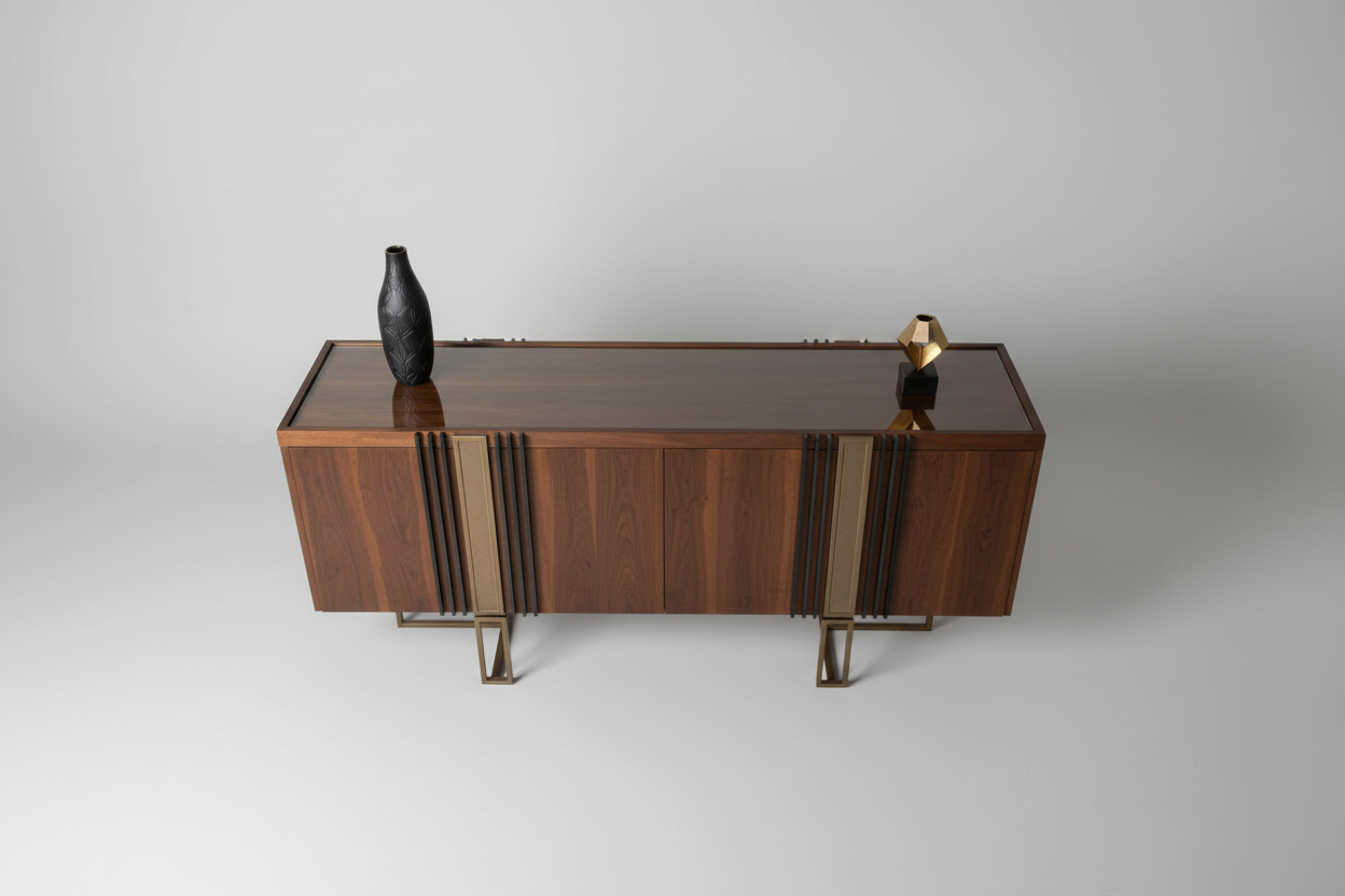 Top Angle Glass Surface Console