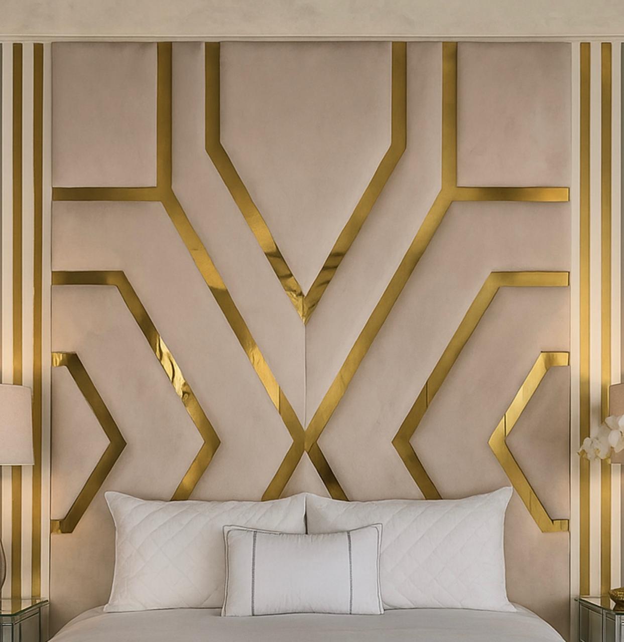 Valentino Mirrored Headboard- 1.8 M High