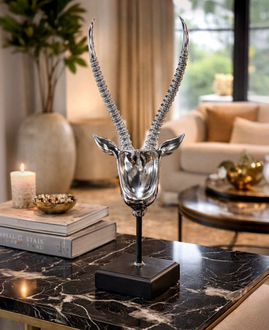 Silver Antelope Head