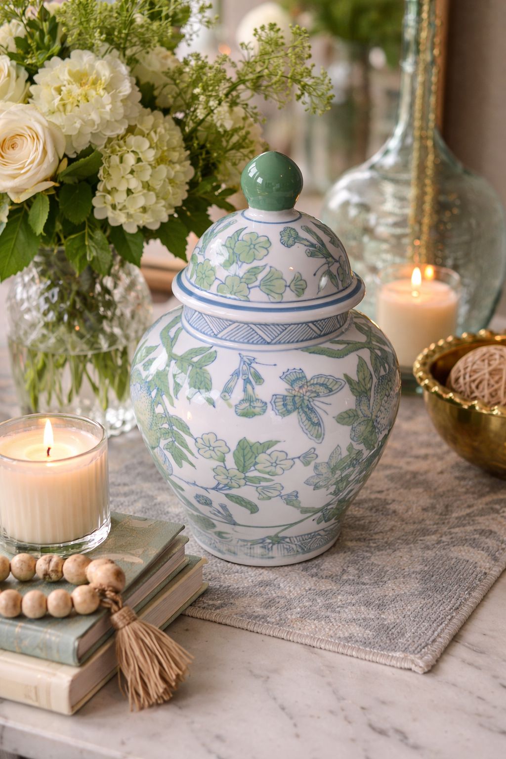 Green Garden Vase