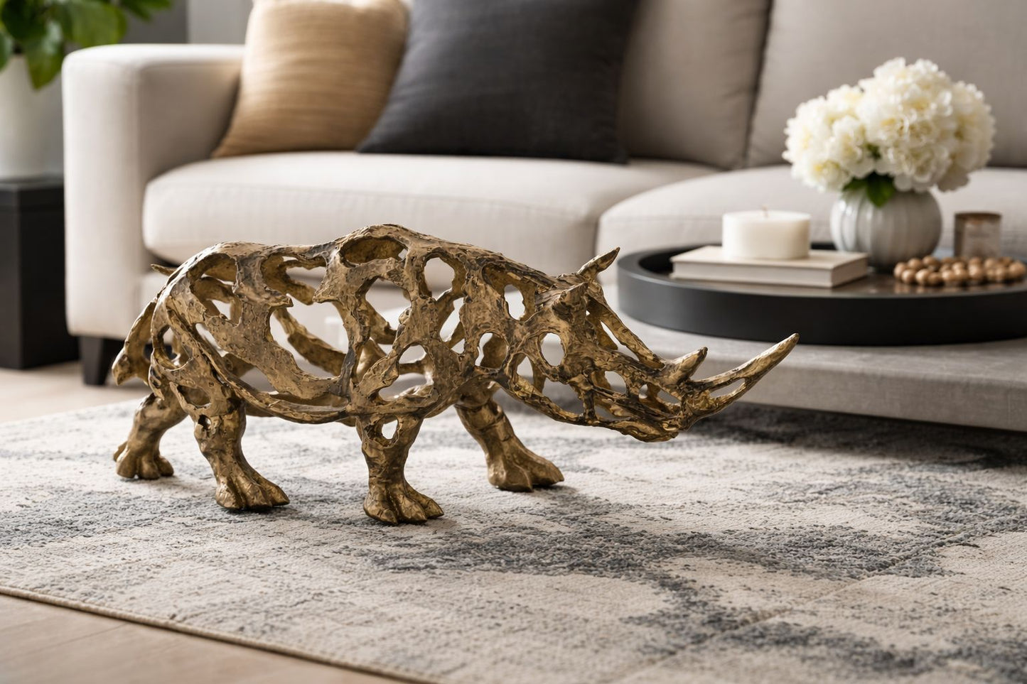 Rhino Sculpture