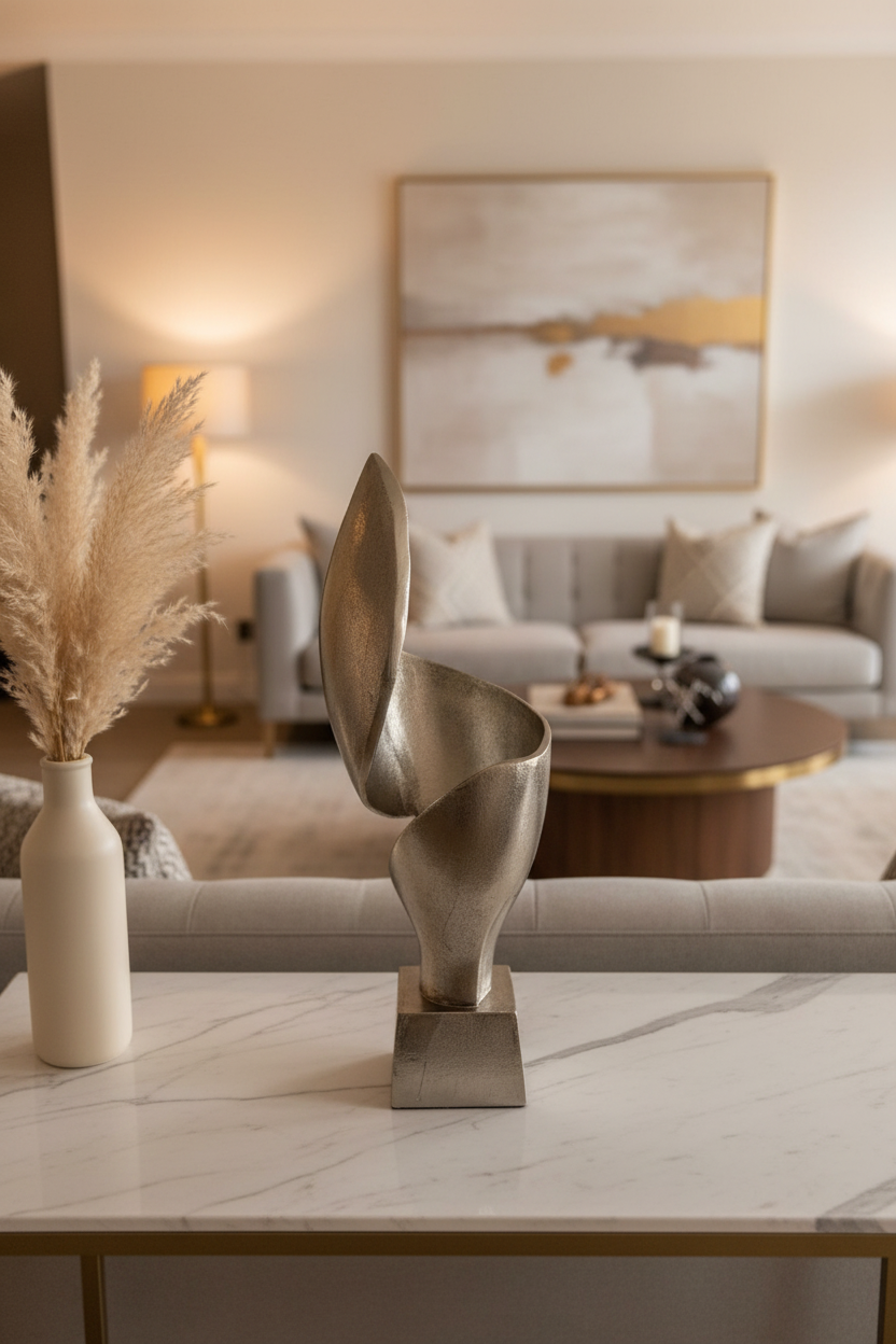 Abstract Bronze Sculpture – Lifestyle