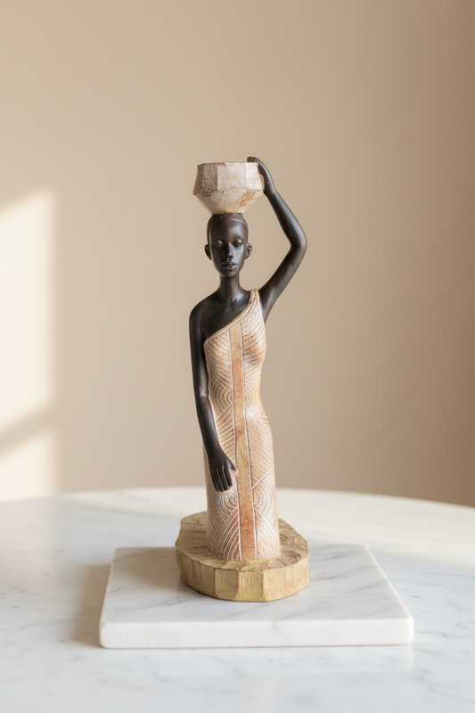 African Lady Figurine — Studio Lifestyle