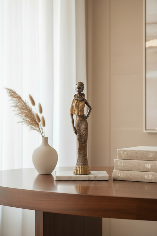 African Lady Figurine — Zoomed In