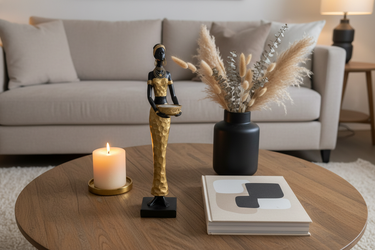 African Lady with Bowl – Table Lifestyle