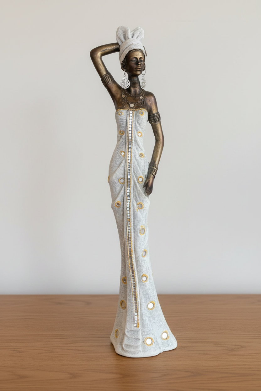 African Woman Figurine Lifestyle
