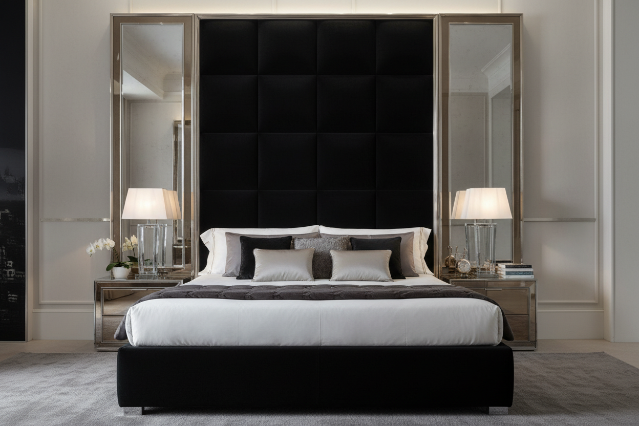 Alexandra Roma Headboard - Black
