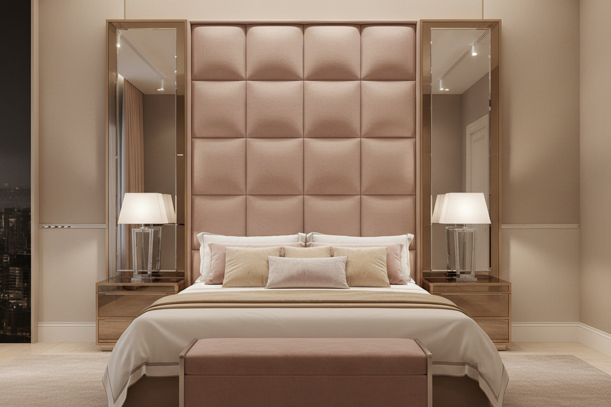 Alexandra Roma Headboard - Blush Pink