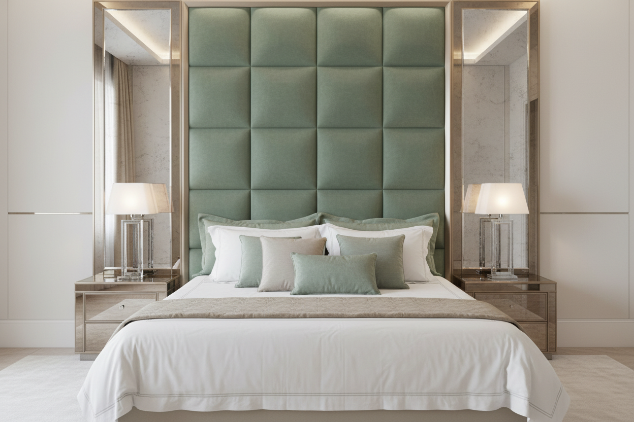 Alexandra Roma Headboard - Sage Green