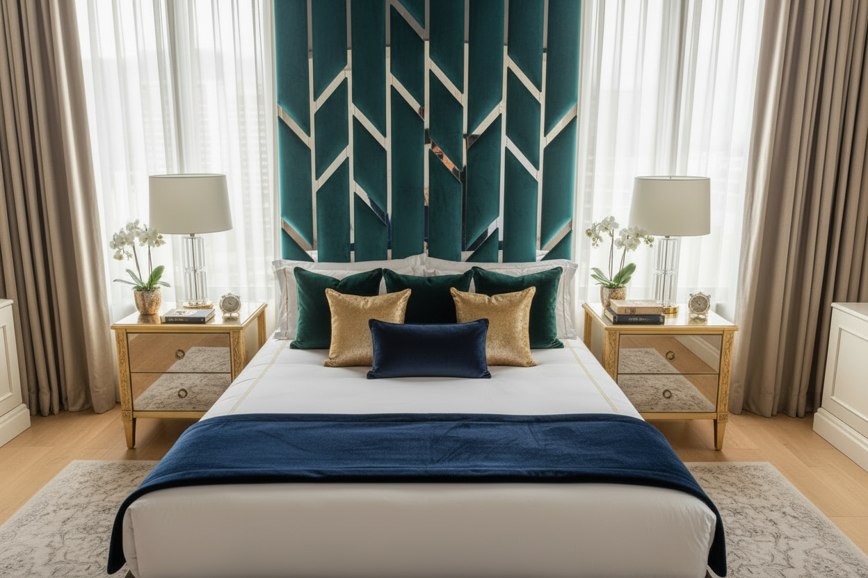 Angelo Headboard - Turquoise