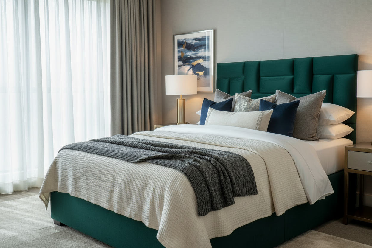 Arcadia Headboard - Emerald Green
