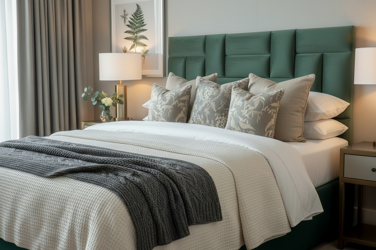 Arcadia Headboard - Sage Green
