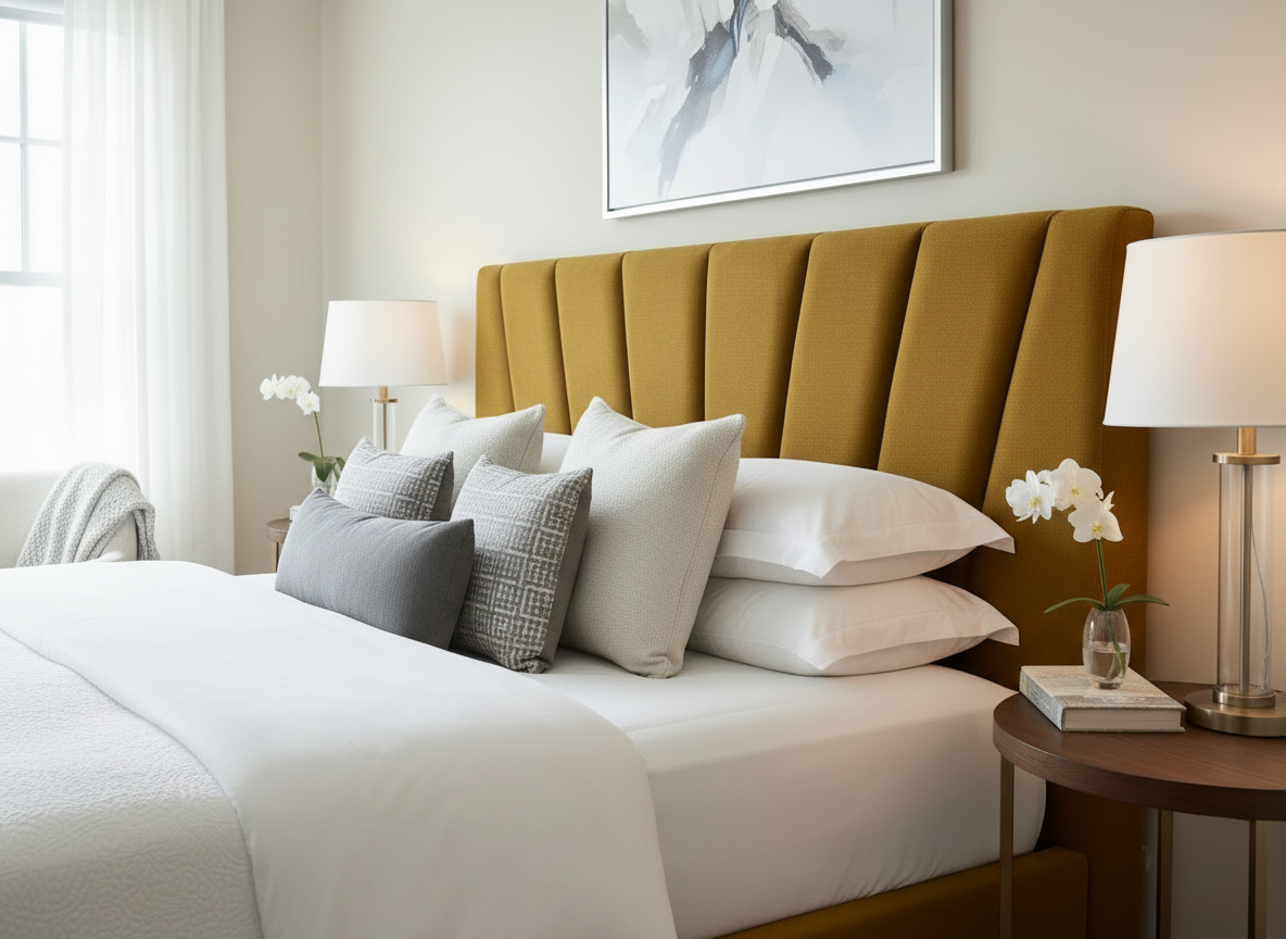 Asus Headboard - Mustard Yellow