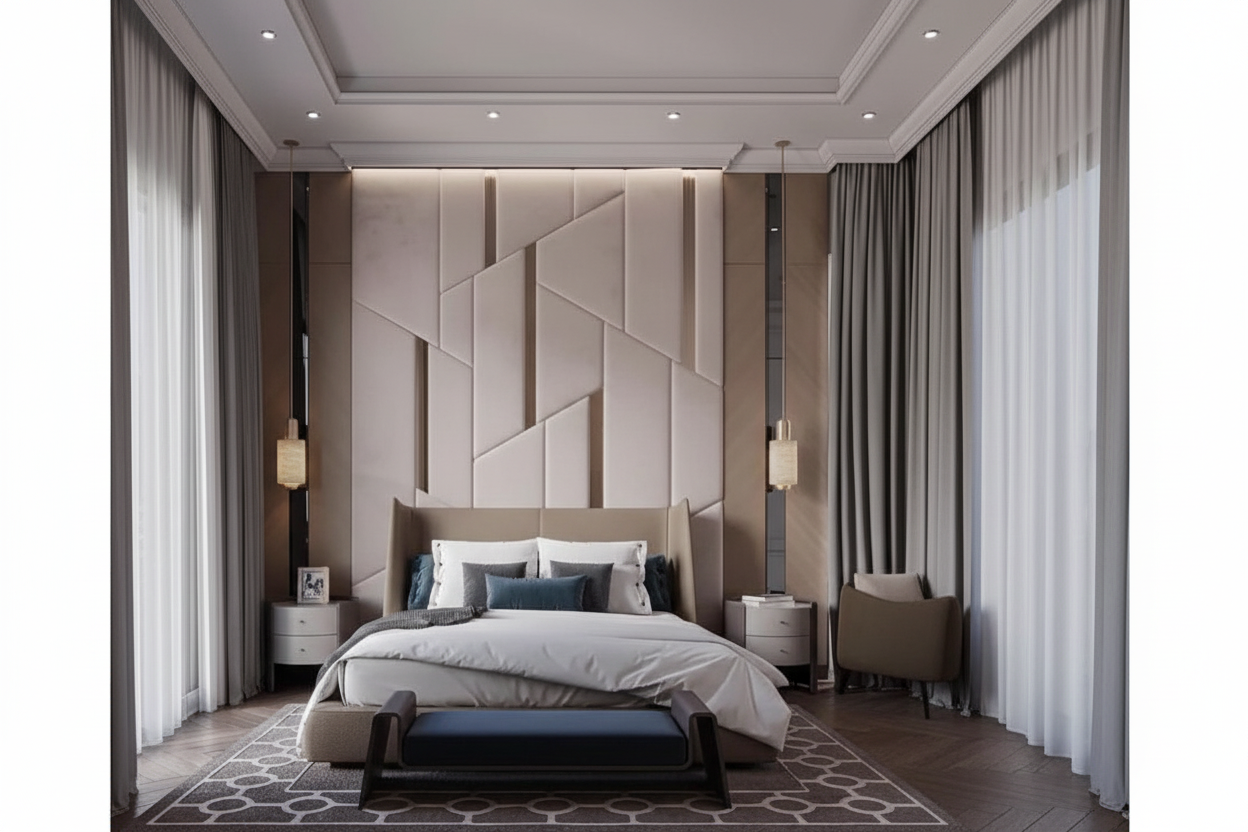 Athena Headboard - Blush Pink