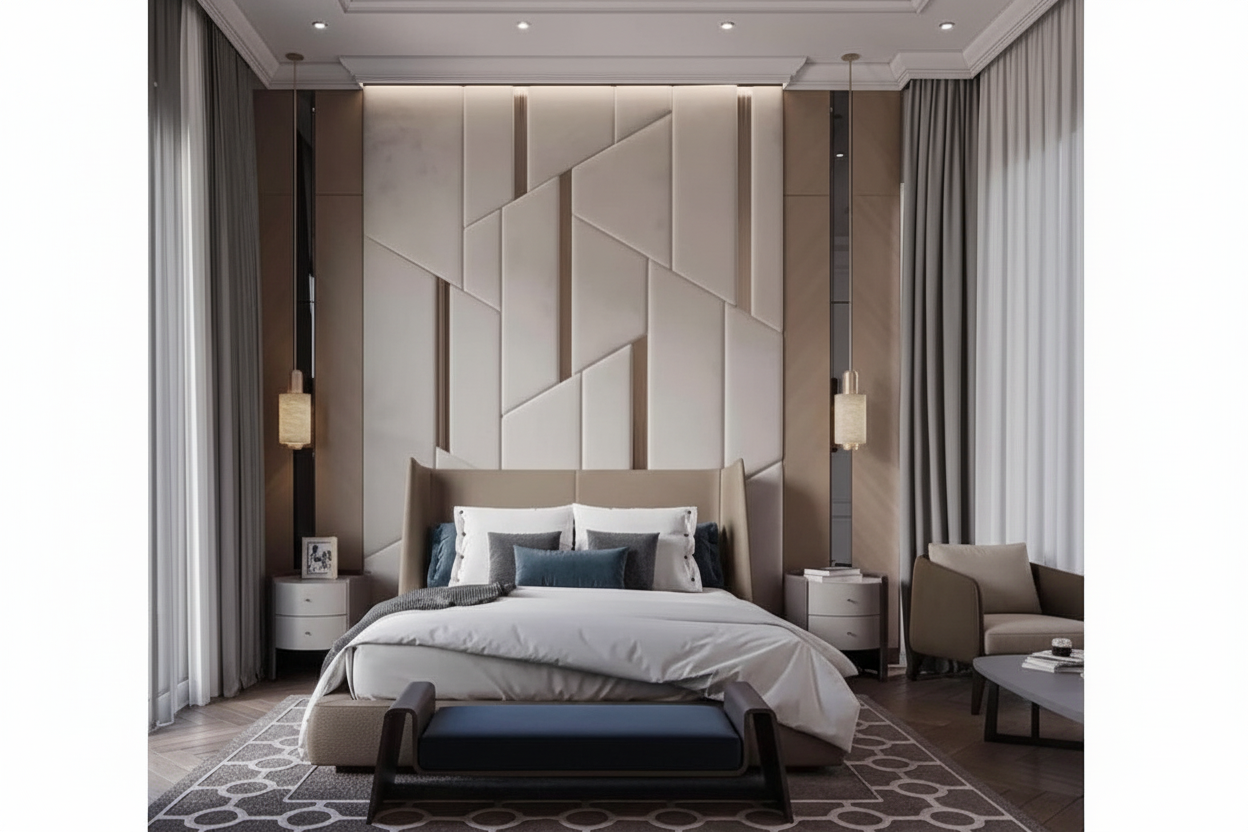 Athena Headboard - Cream Beige