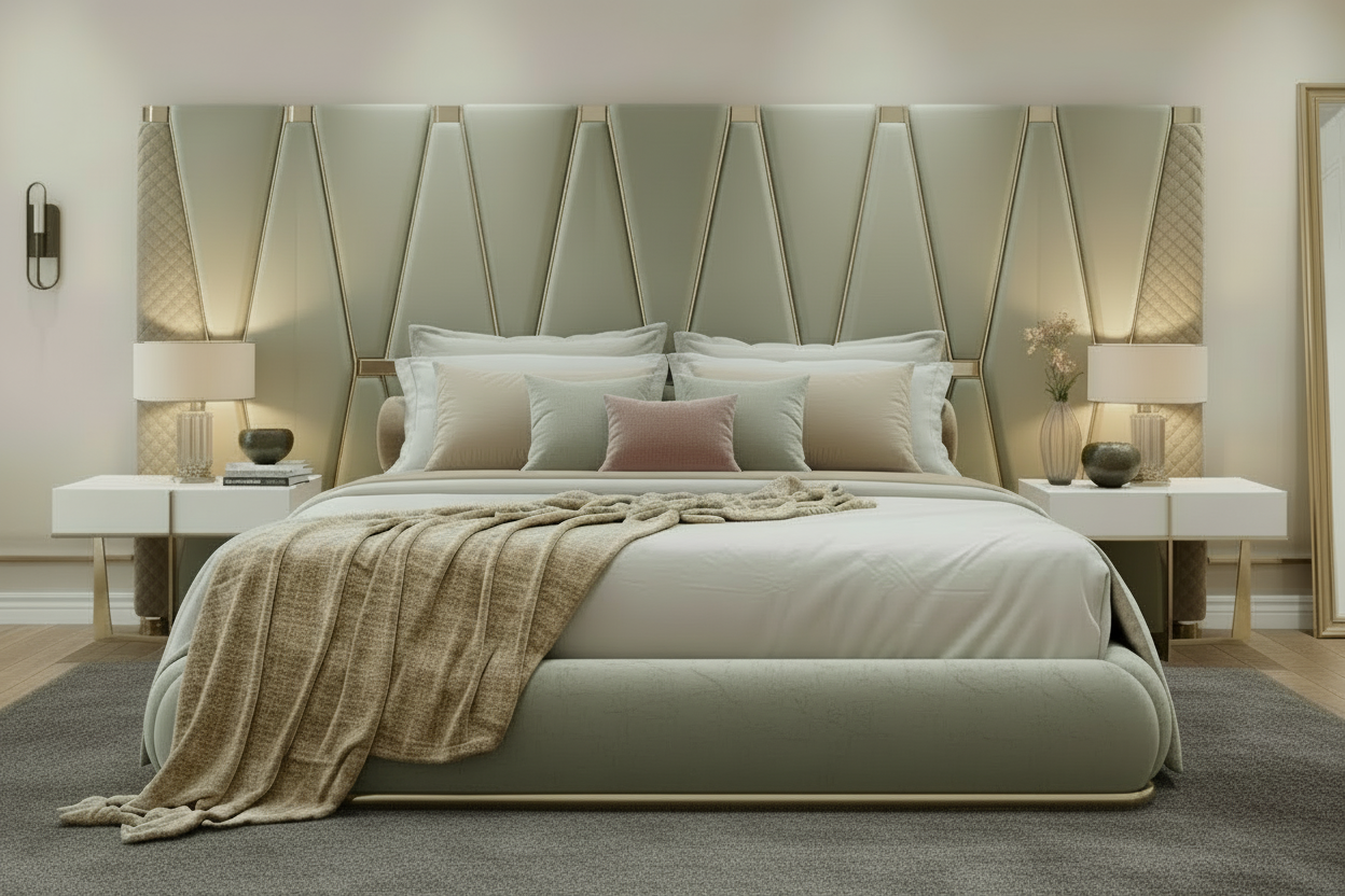 Atlantis Bed - Sage Green