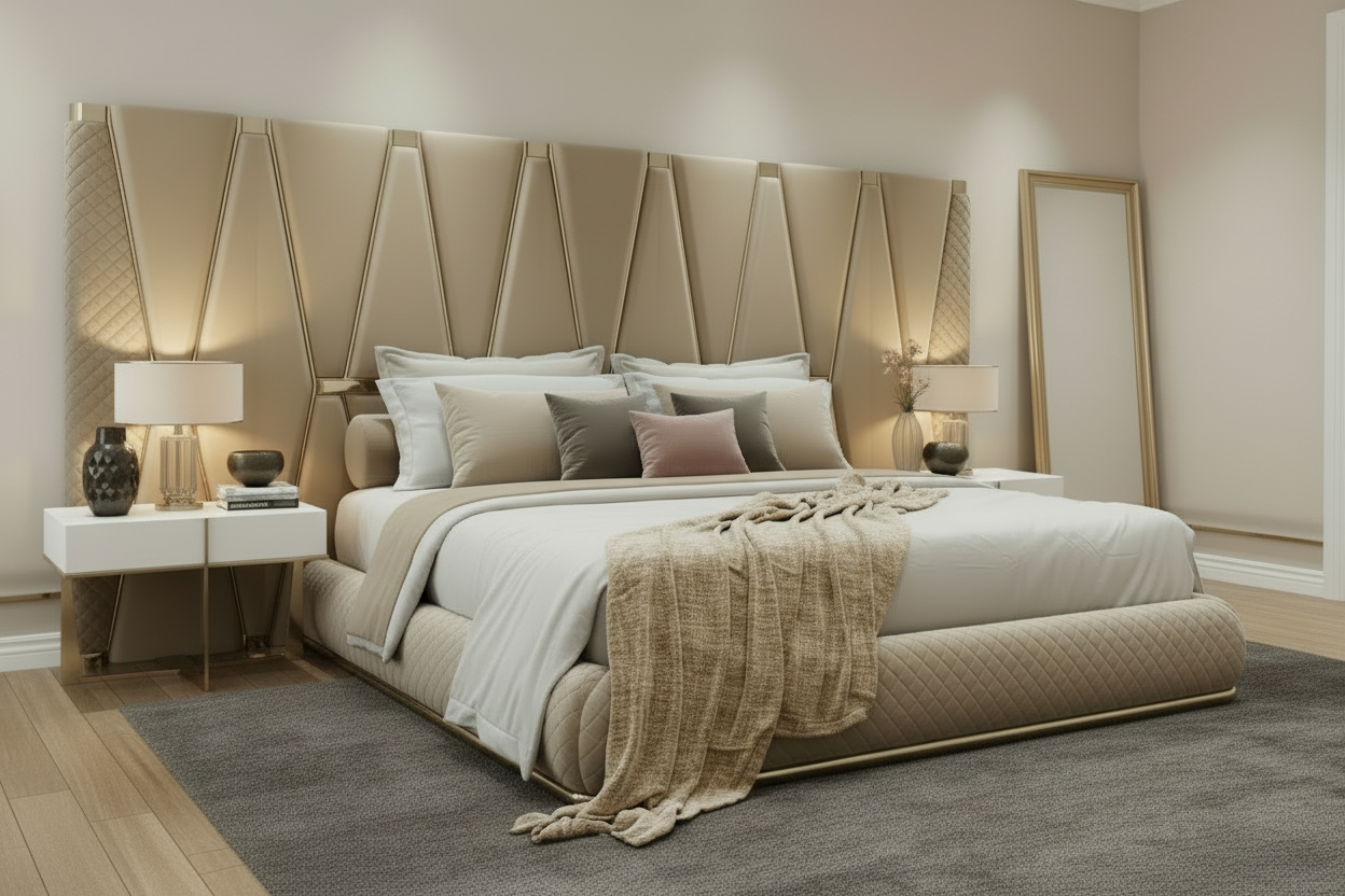 Atlantis Bed - Three-Quarter Angle