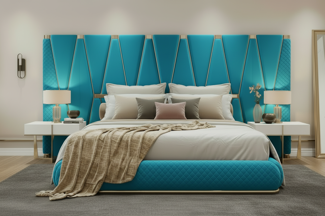 Atlantis Bed - Turquoise