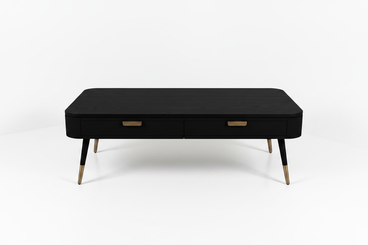 Black Coffee Table Front