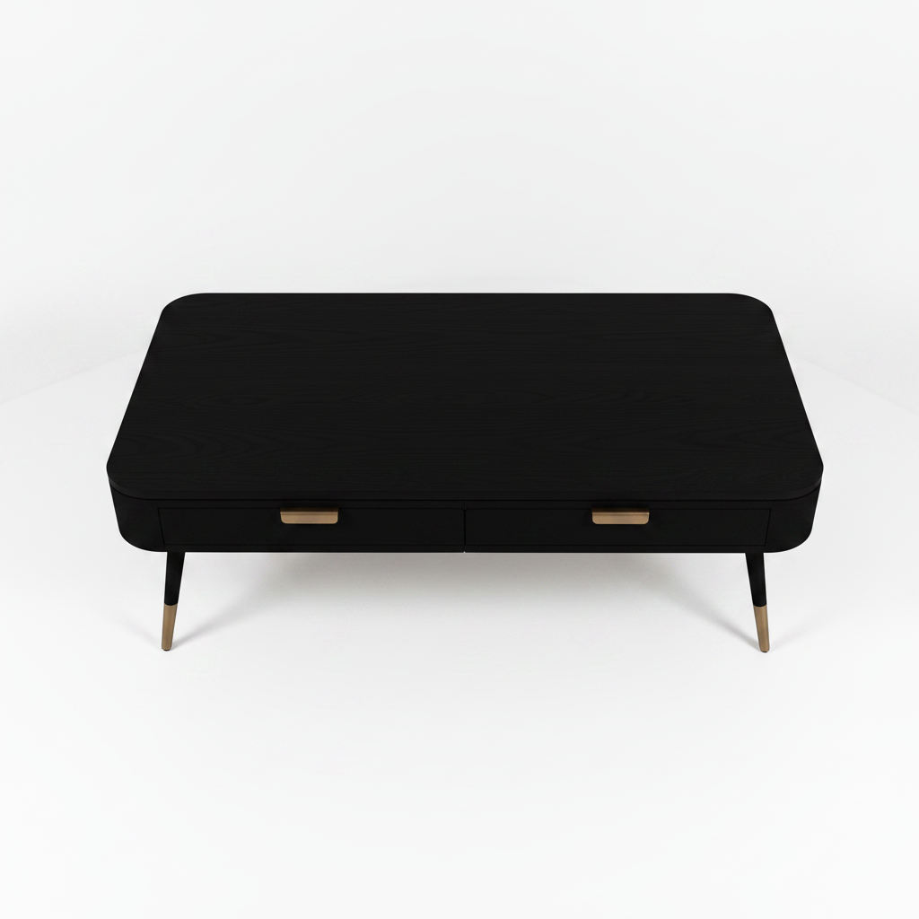 Black Coffee Table Overhead