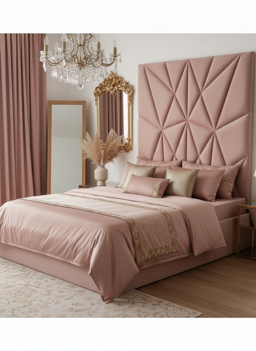 Blush Pink Headboard Lifestyle