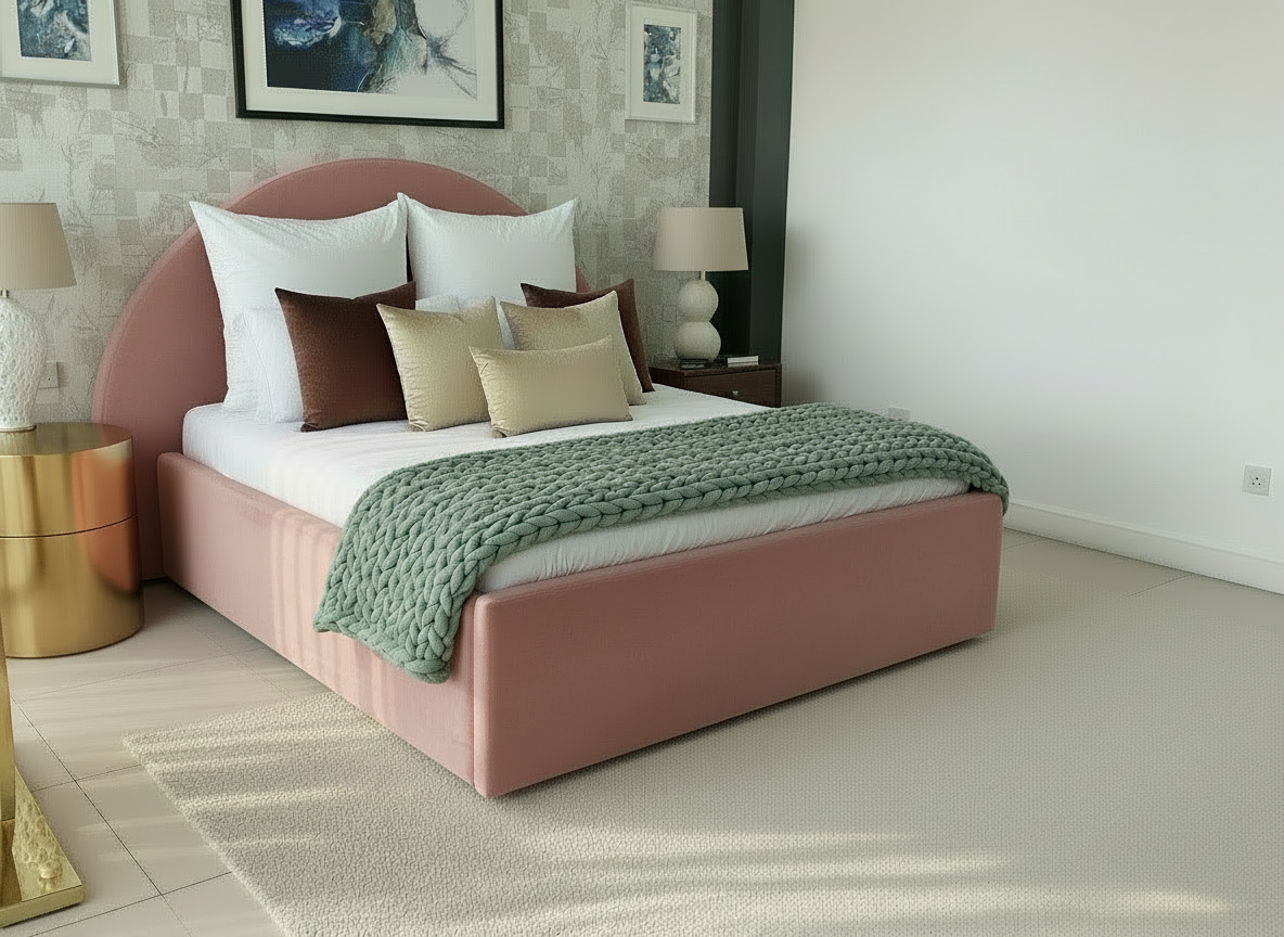 Blush Pink Moon Bed