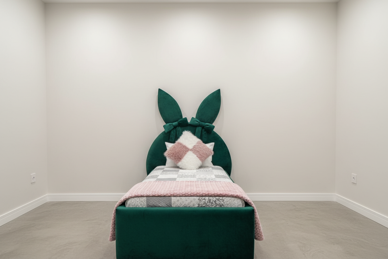 Bunny Bed - Emerald Green