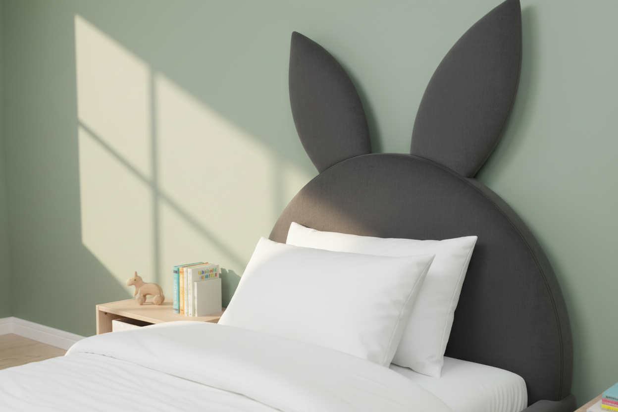 Bunny bed head detail