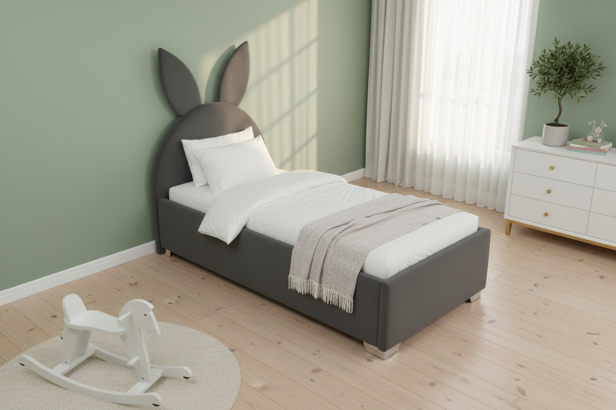 Bunny bed overhead angle lifestyle