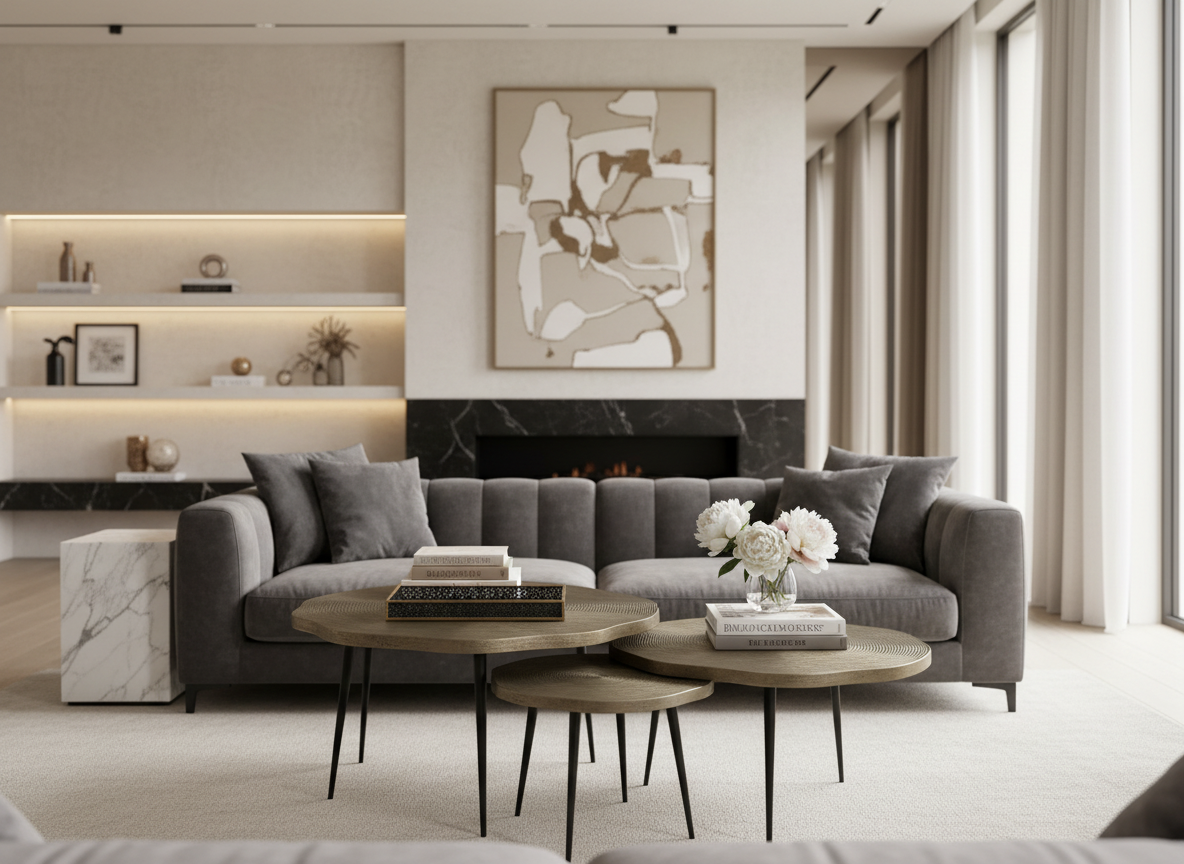 Camilla Coffee Table Set - 3 Piece Lifestyle Image