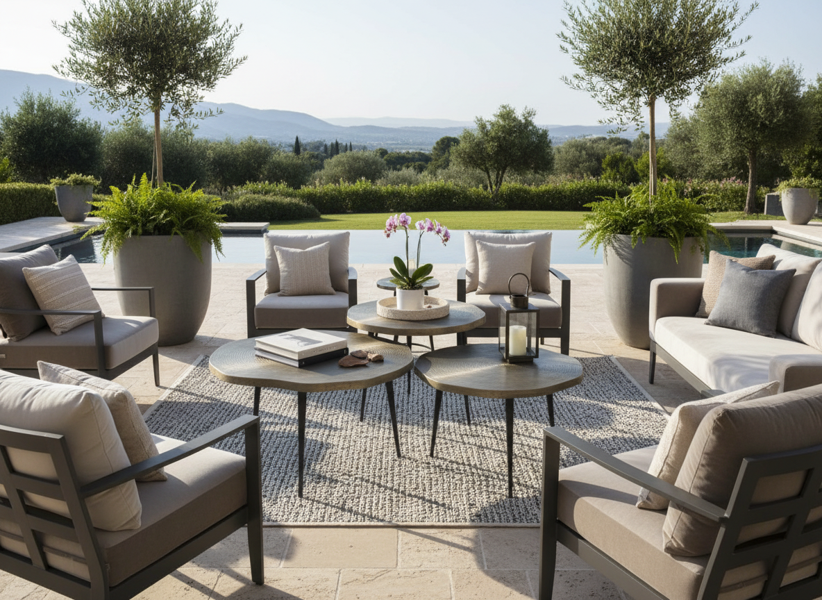 Camilla Coffee Table Set - Outdoor Lifestyle Image