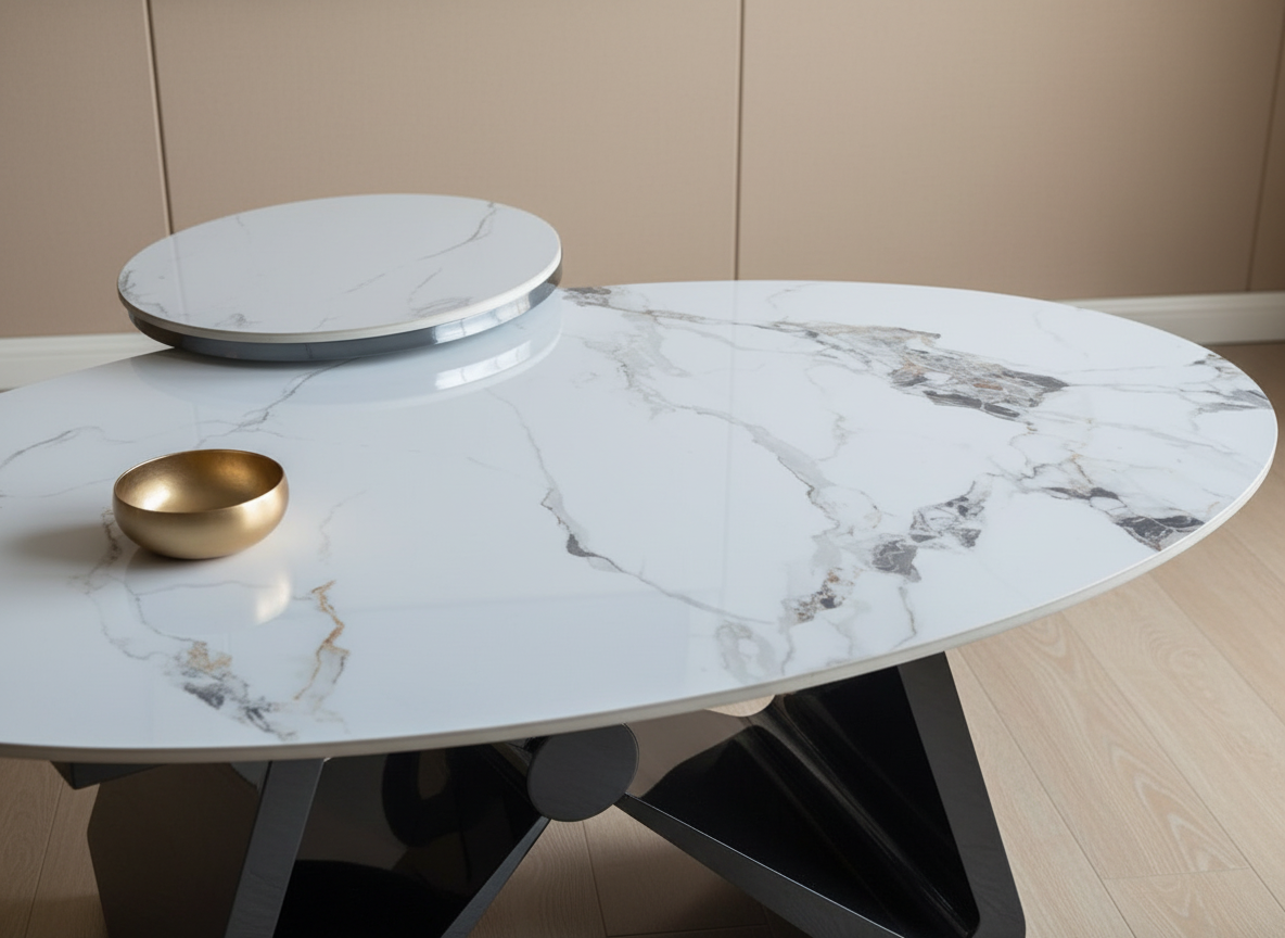 Coffee Table 3 - Marble Detail with Context