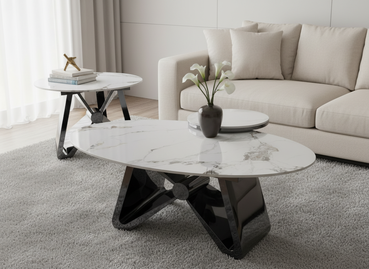Coffee Table 3 with Side Table