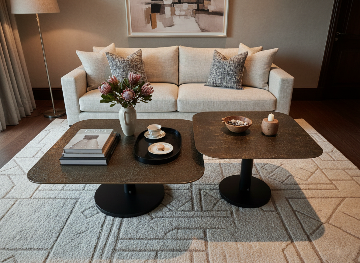 Coffee Table Set - Overhead View