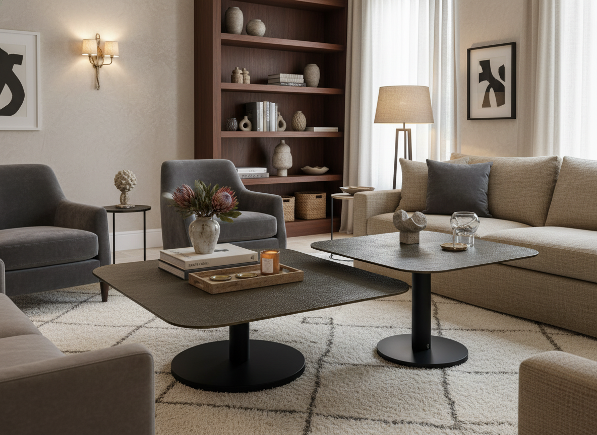 Coffee Table Set - Side View