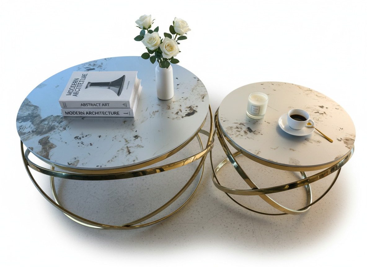 Coffee Table Set Top View - Both Pieces