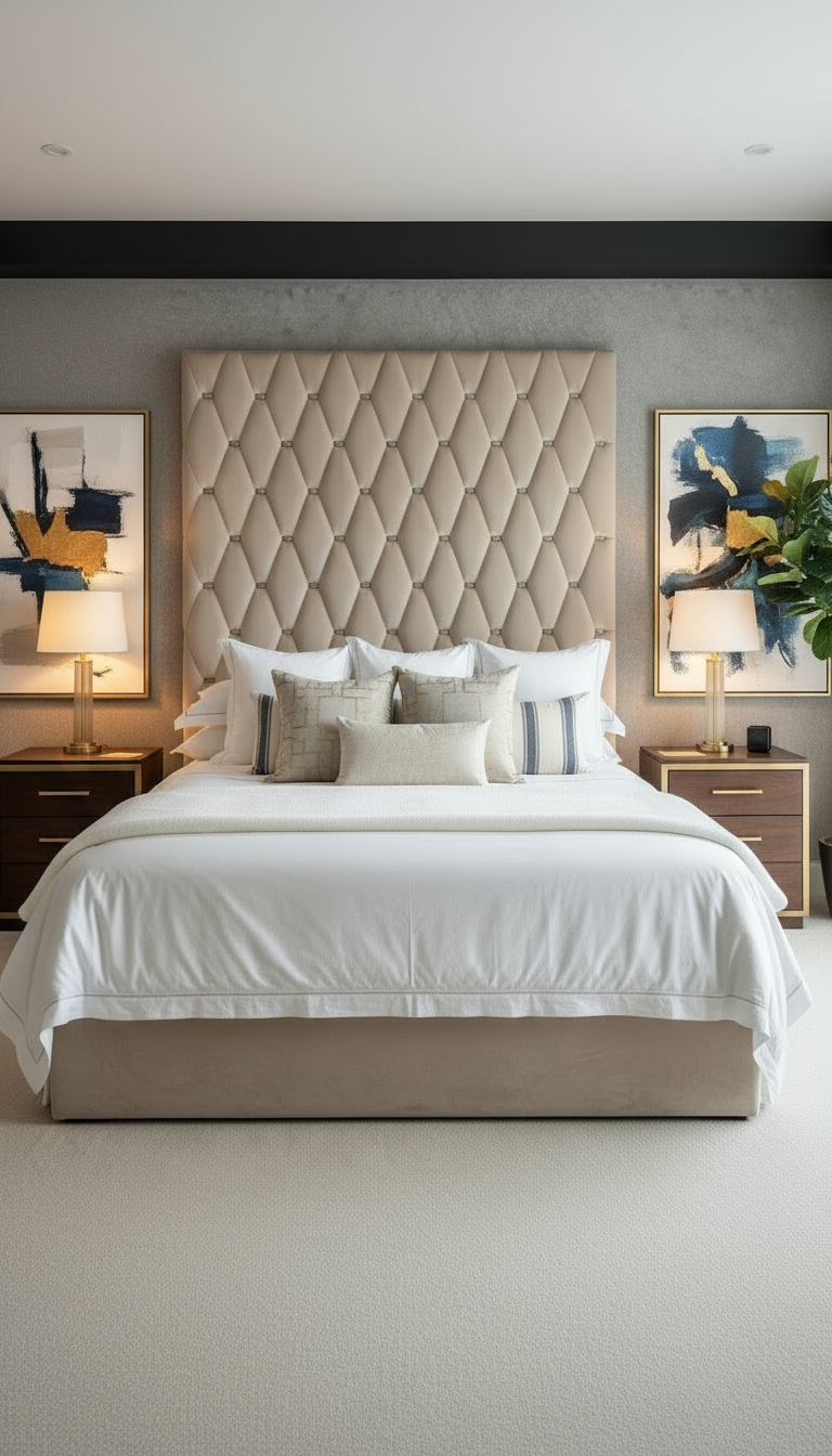 Cream beige bedroom