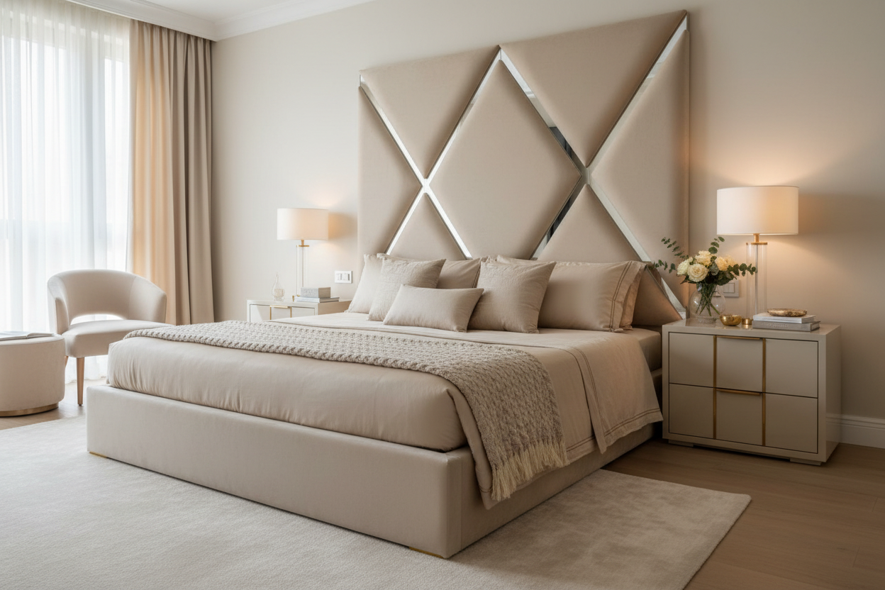 Cream beige Cresta bedroom suite