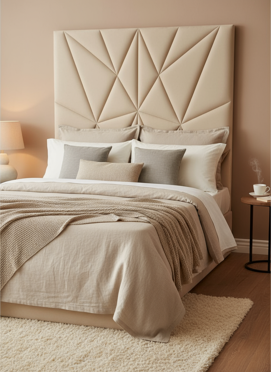 Cream Beige Headboard Lifestyle