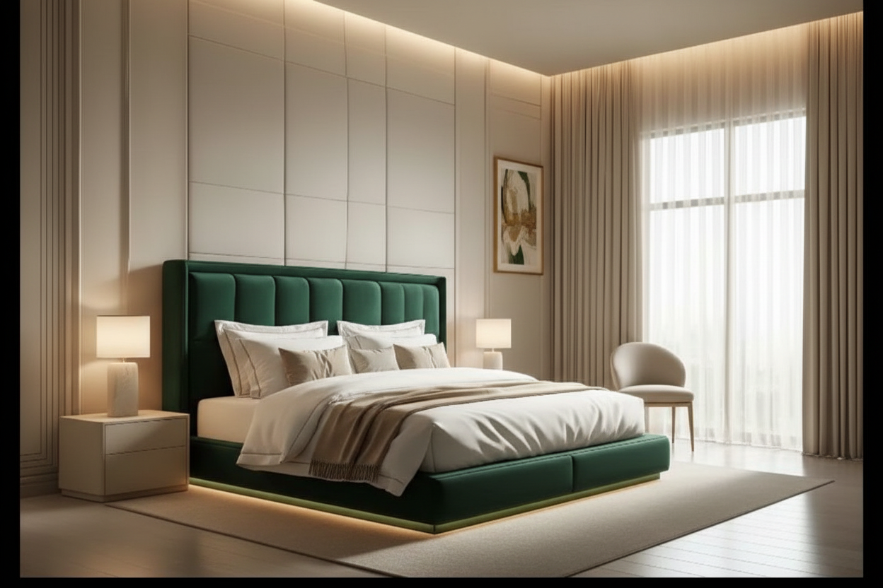 Derma Bed - Emerald Green