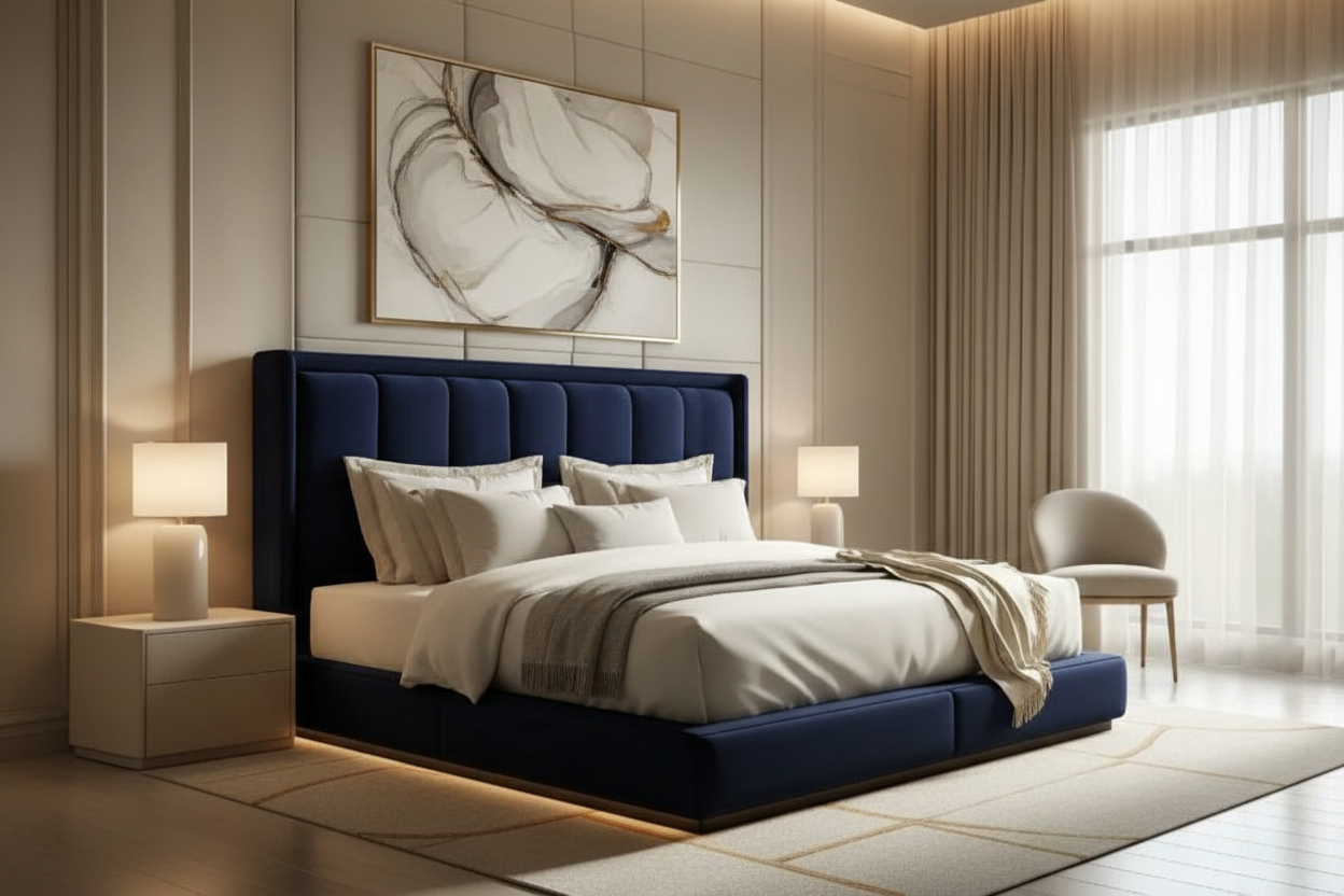 Derma Bed - Navy Blue