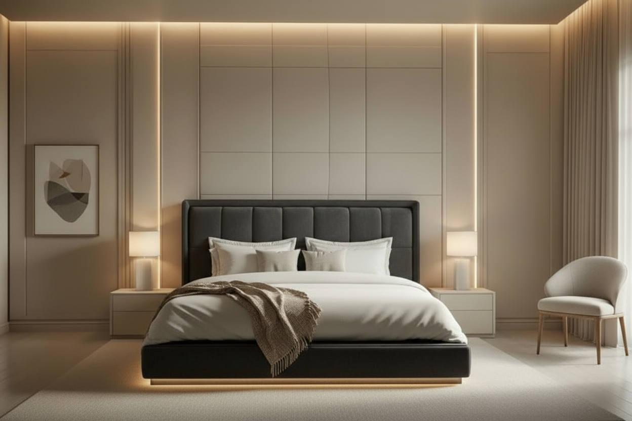 Derma bed straight front view