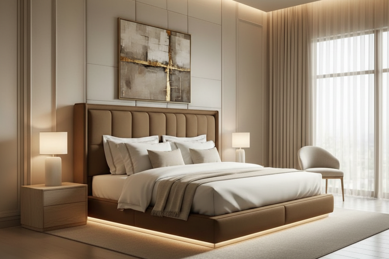 Derma Bed - Taupe Brown