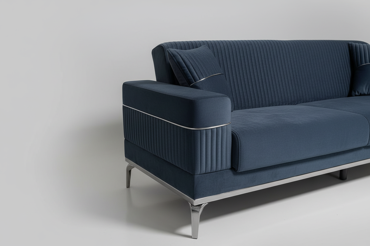 Detailed Angled Half View - 3-Seater Sofa